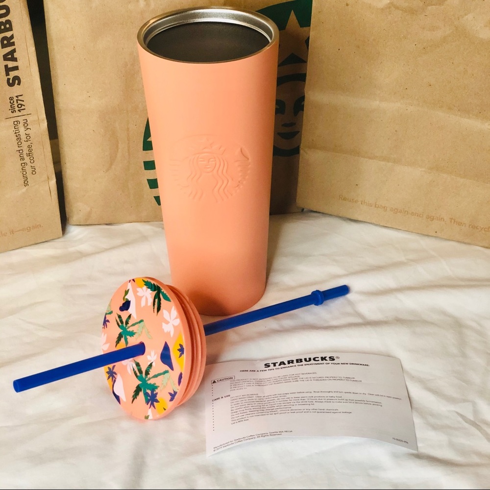 Starbucks Matte Peach Metal Tumbler Summer 2020